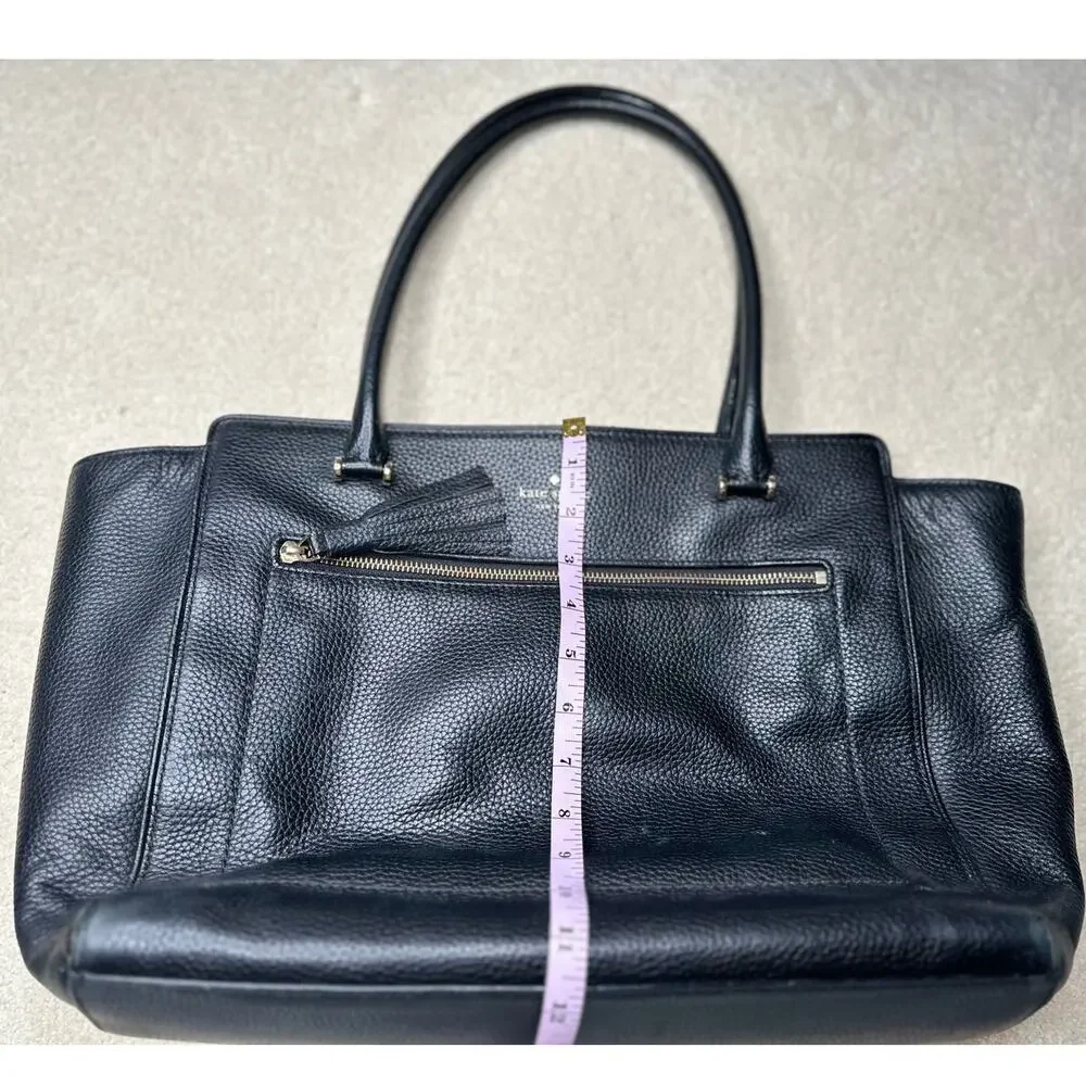 Kate Spade: Black Leather Large Tote